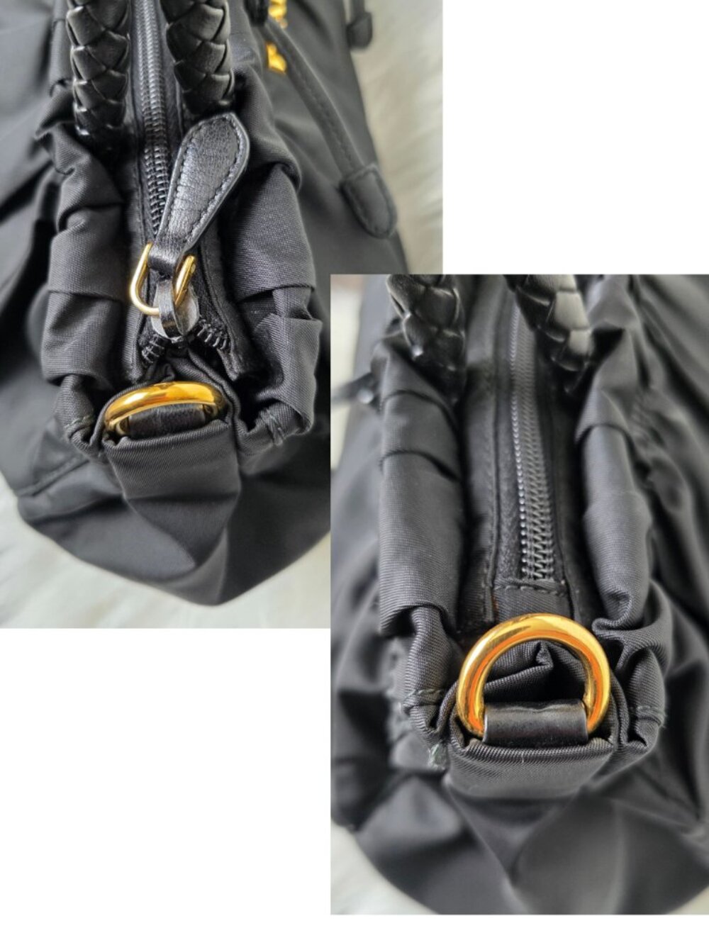 Authenticated Prada Tessuto Bow Two Way Bag - Picture 9 of 17